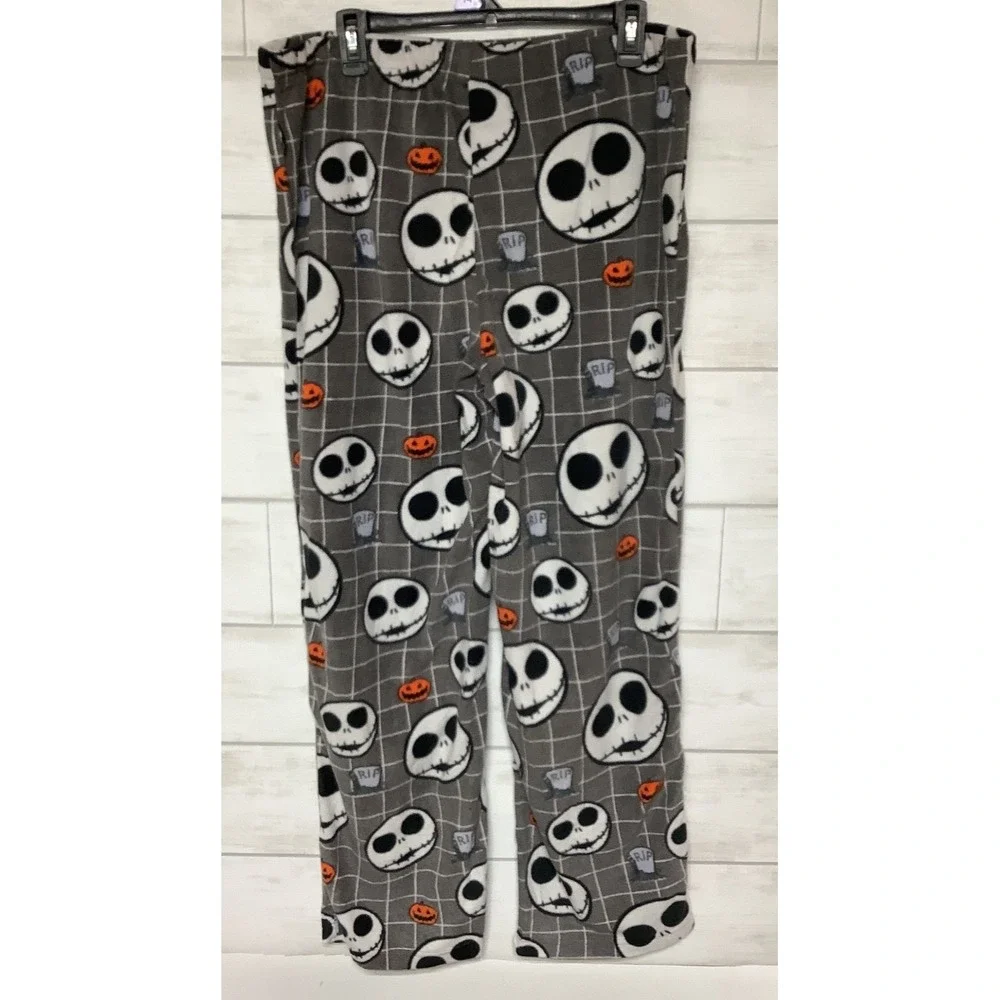 Nightmare Before Christmas Halloween Fleece Pajama Pants Size XL Unisex NEW